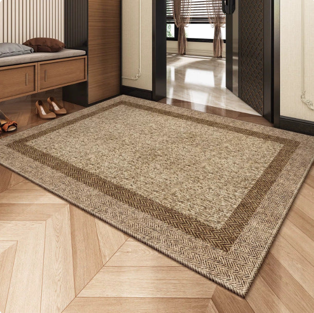 Braided Natural Fiber Entryway Mat for Home