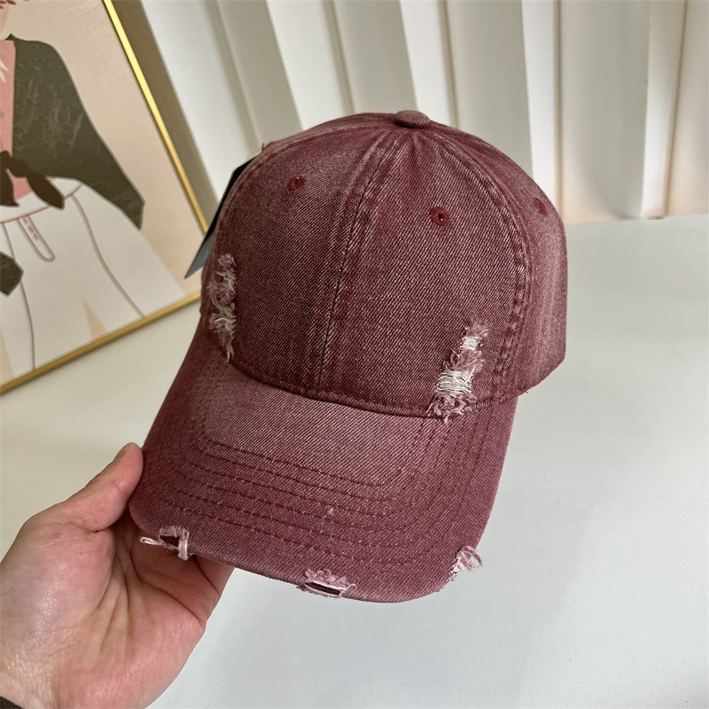 Women's Distressed Denim Baseball Cap Stornfield 1784083631