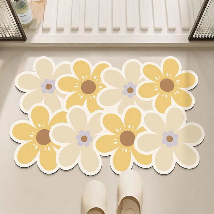 Decorative Floral Floor Mat