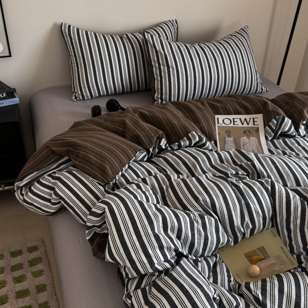 Modern Striped Duvet Cover Set