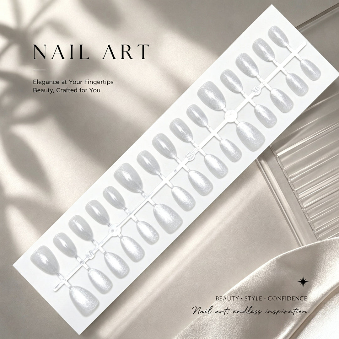 Glittery Press-On Nail Art Set