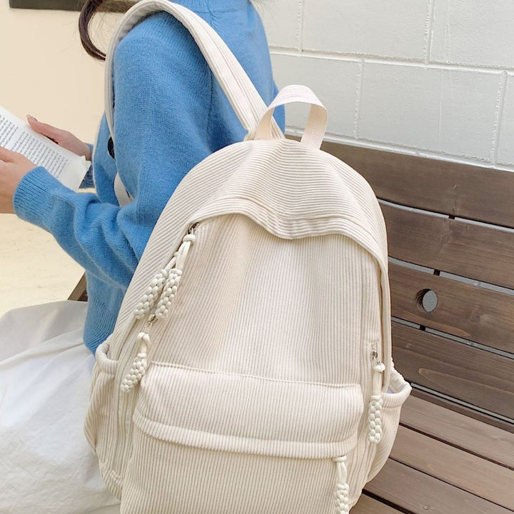 Backpack Made of Durable Ribbed Material Stornfield