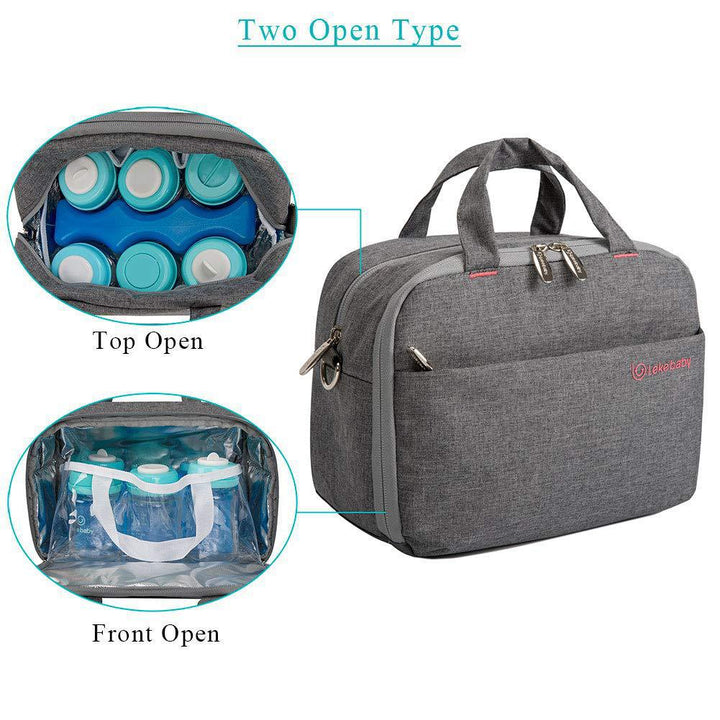 Unisex cooler bag with two opening types and insulating interior Stornfield
