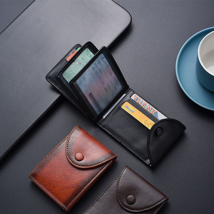 Premium Leather Business Card Holder Stornfield
