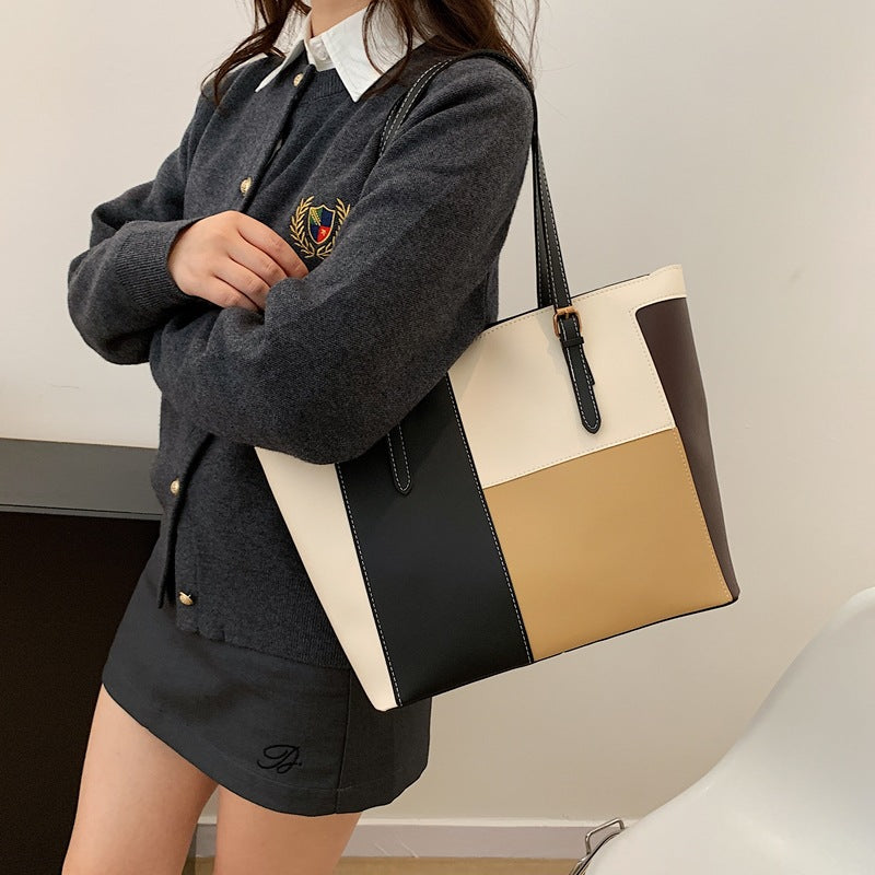 Stylish Color Block Tote Bag Stornfield