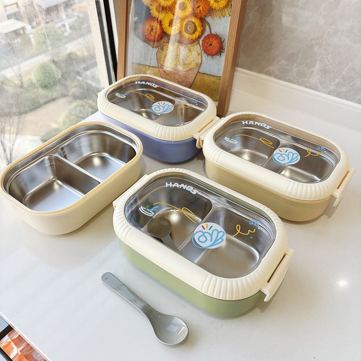 Multi-Compartment Glass Food Storage Container