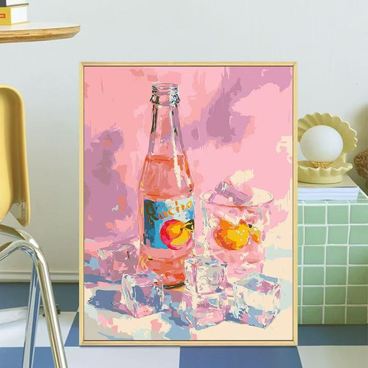 Retro-Inspired Beverage Bottle Canvas Art Stornfield