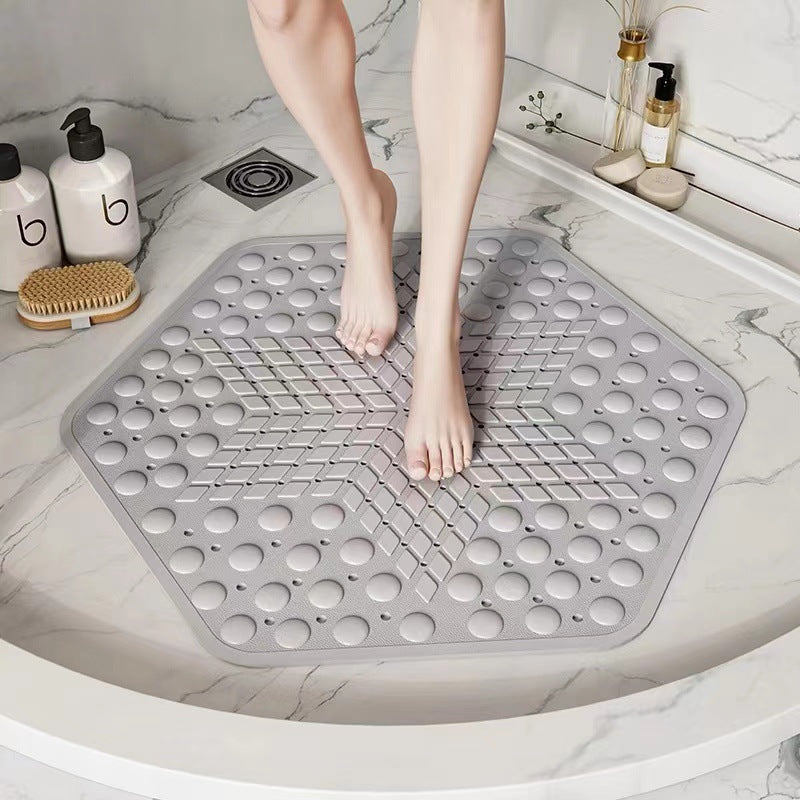 Hexagonal Anti-Slip Shower Mat Stornfield
