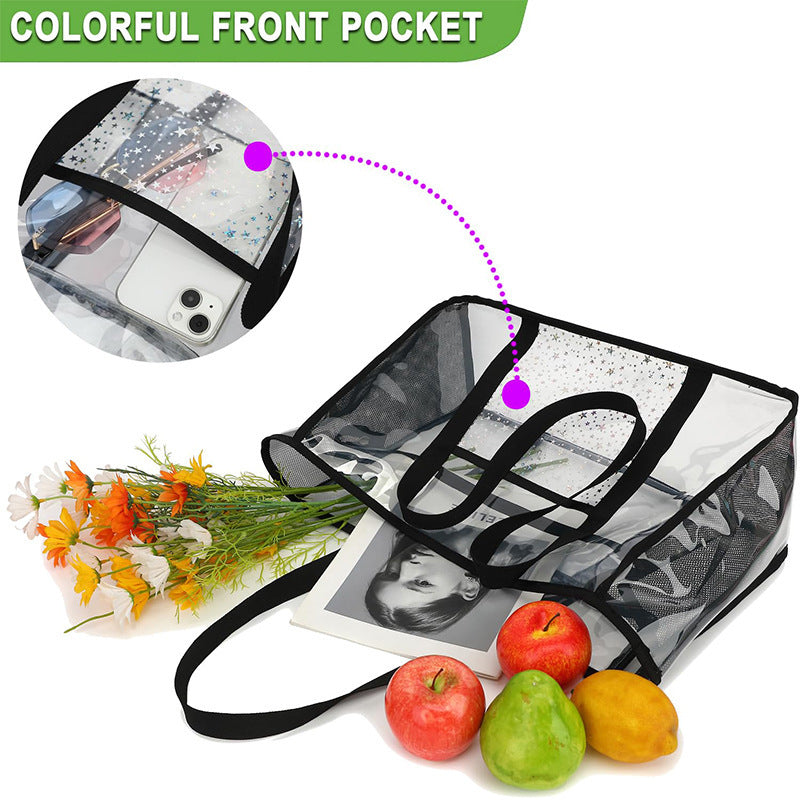 Transparent beach bag with multiple compartments Stornfield