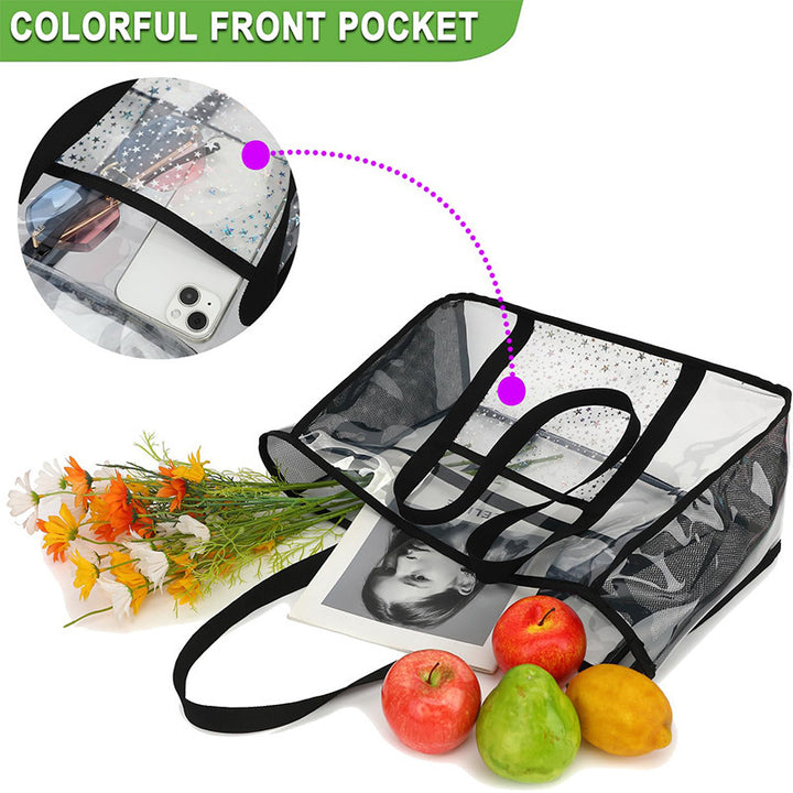 Transparent beach bag with multiple compartments Stornfield