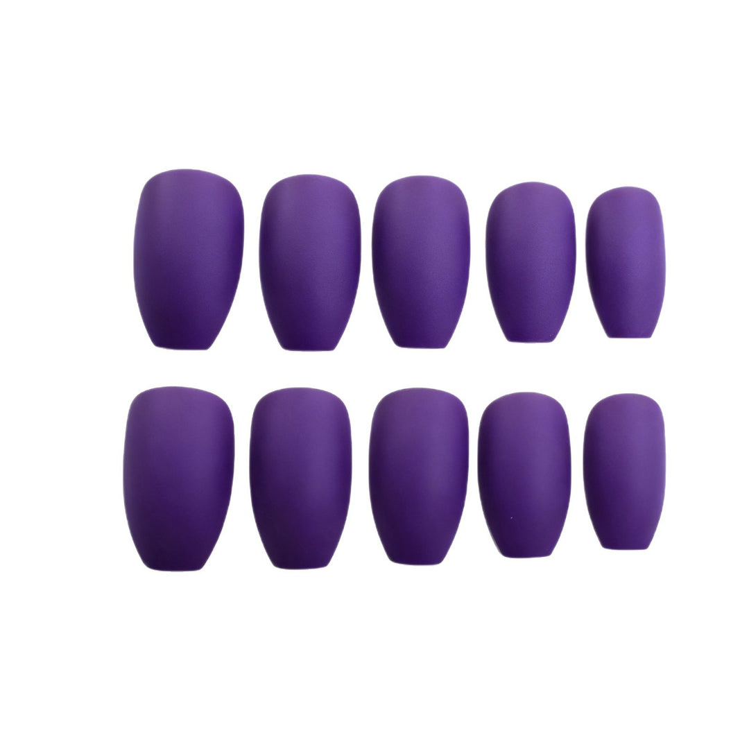 Elegant Matte Almond-Shaped Nail Enhancements Stornfield