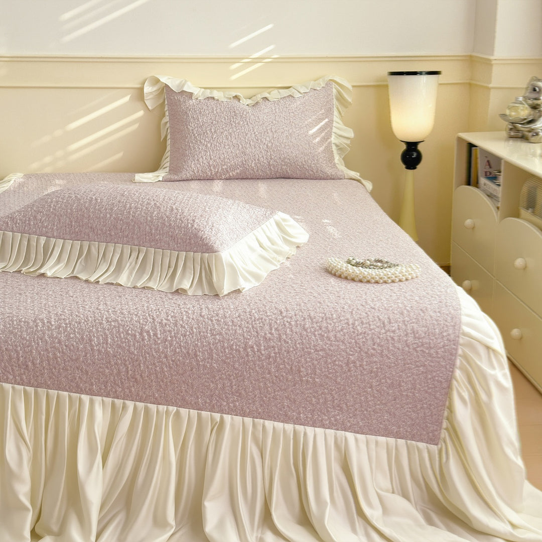 Elegant Ruffled Bed Cover Set