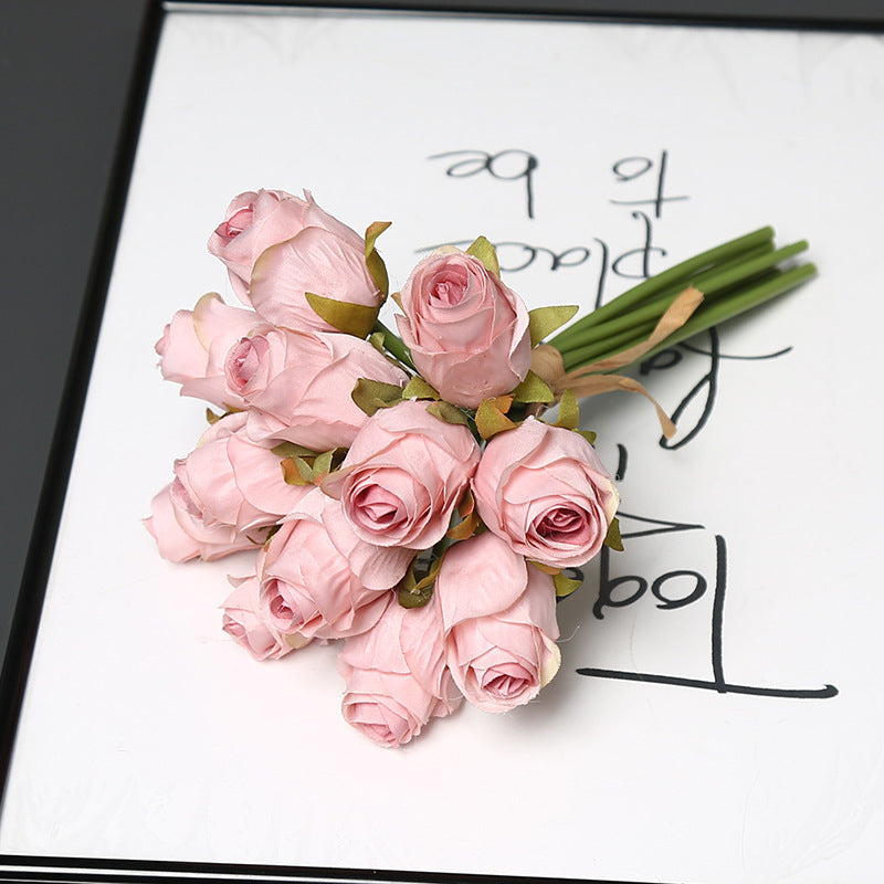 Elegant Faux Rose Bouquet for Home Decor