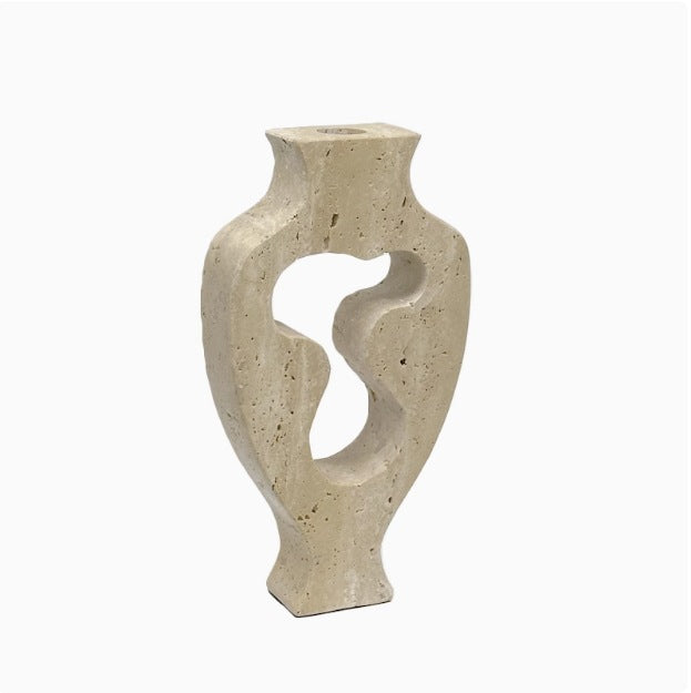 Artistic Abstract Stone Candle Holder