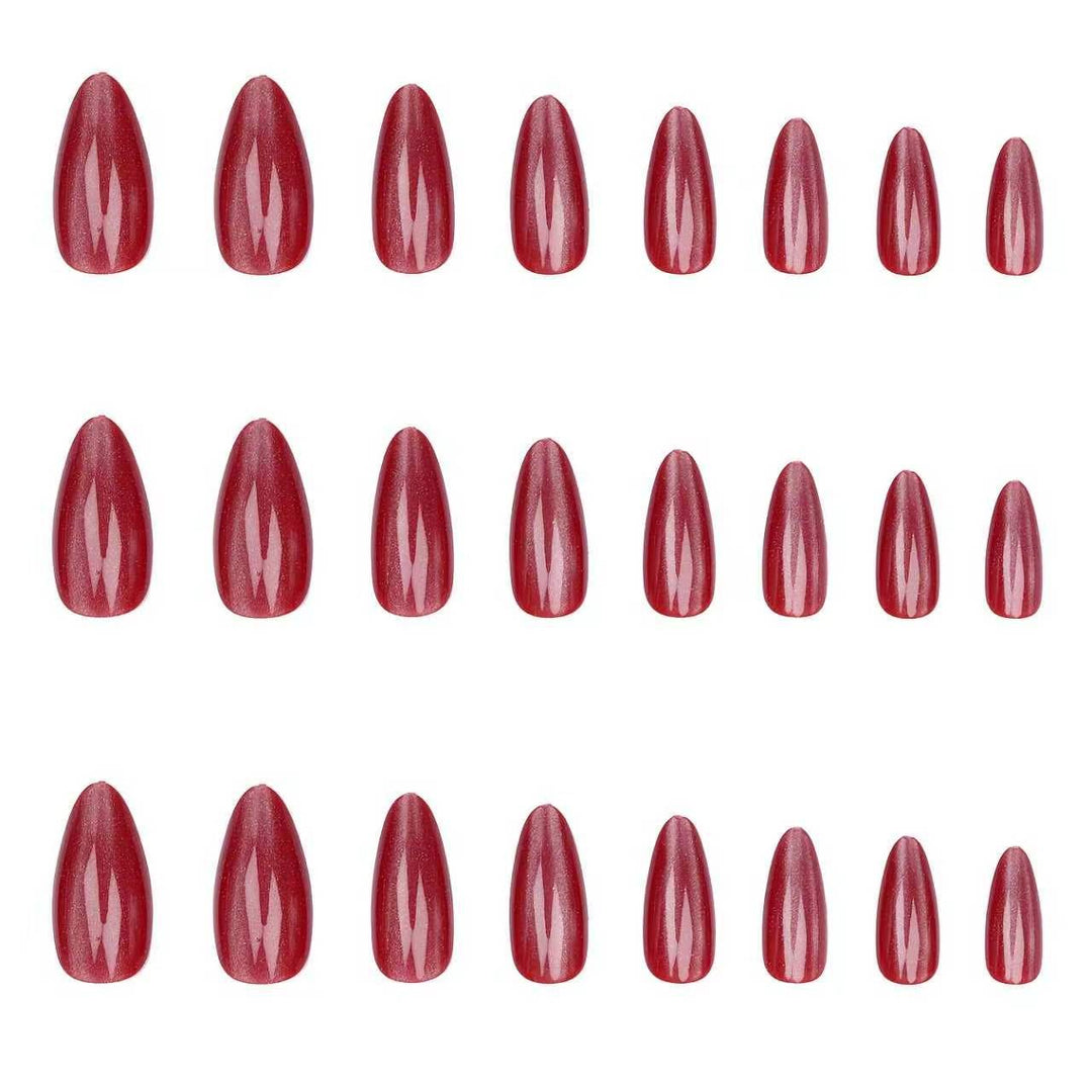 Luxurious Glossy Press-On Nail Set Stornfield