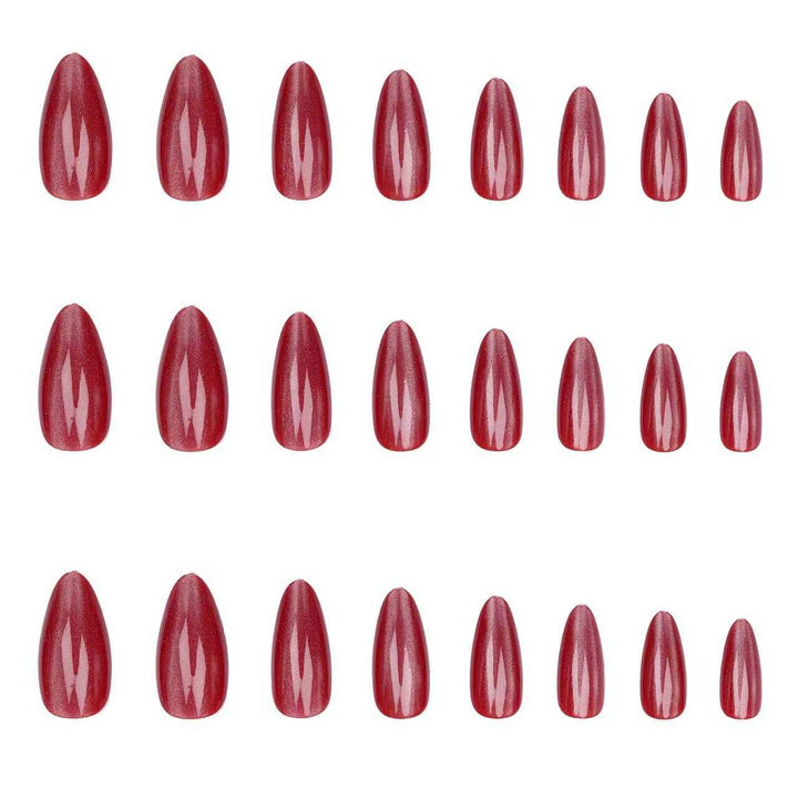 Luxurious Glossy Press-On Nail Set Stornfield