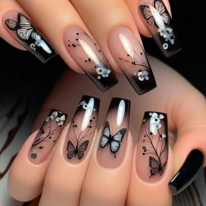 Artistic Butterfly Press-On Nails Stornfield