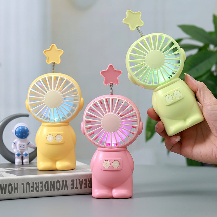 Unisex Portable Mini Fan in Creative Figure Design Stornfield