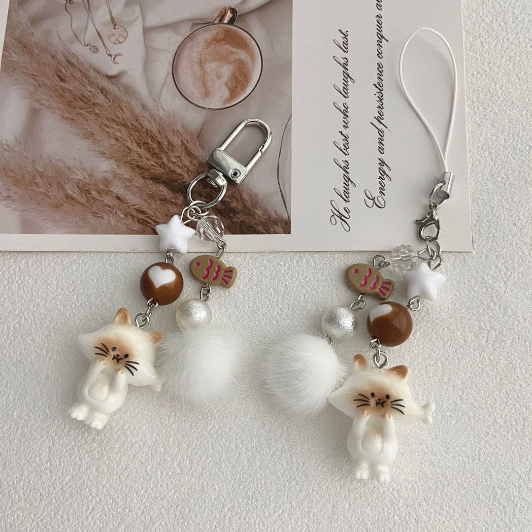 Cat-Themed Charm Keychain Stornfield