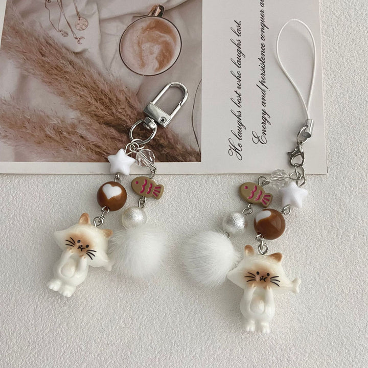 Cat-Themed Charm Keychain Stornfield