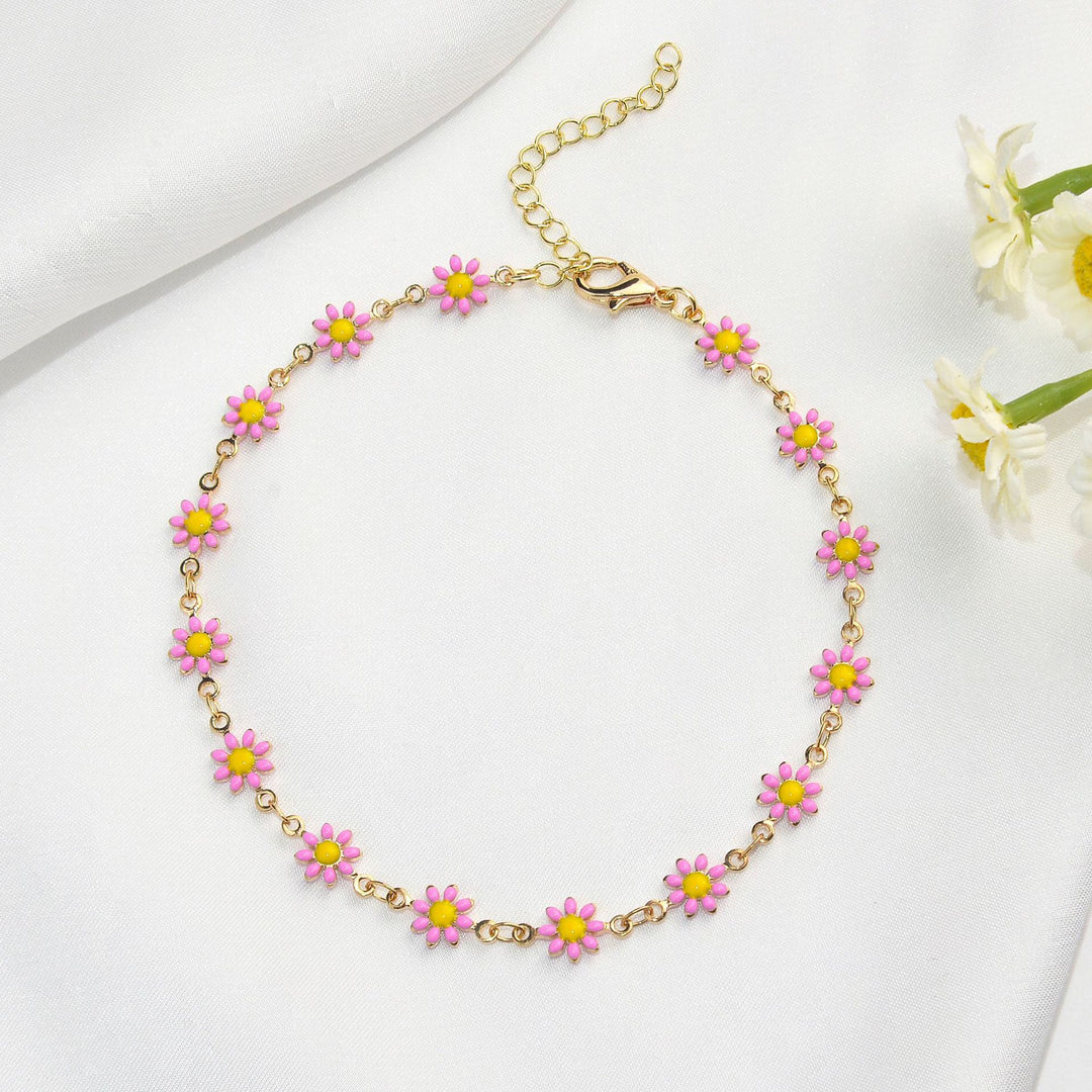 Colorful Floral Chain Bracelet Stornfield
