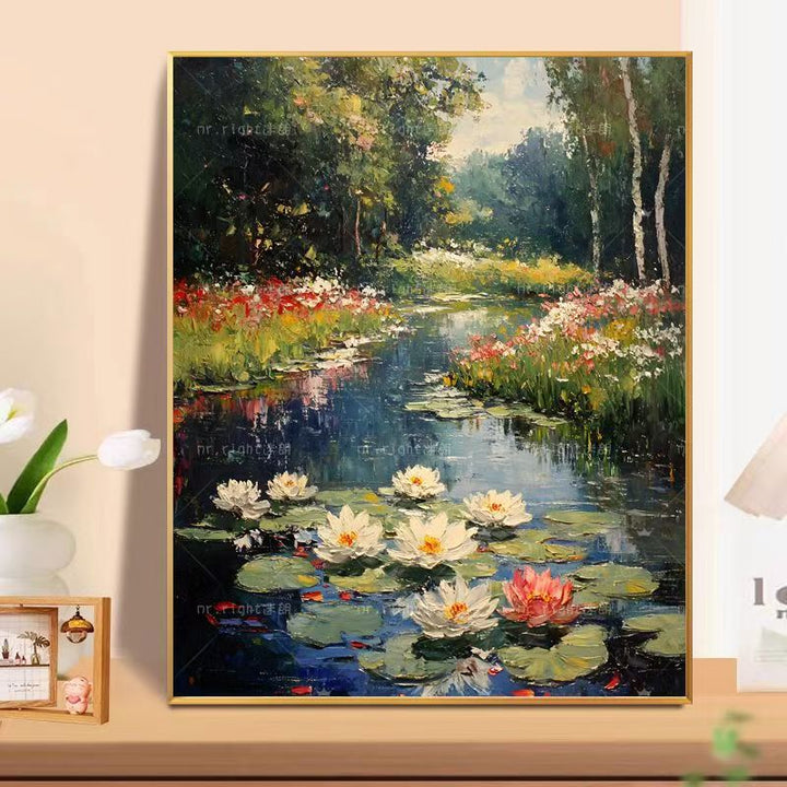 Floral Landscape Oil Painting Wall Art Stornfield