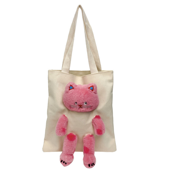 Cute Plush Companion Tote Bag