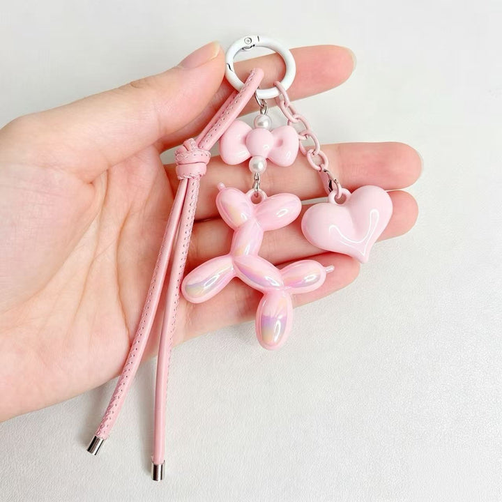 Playful keychain with heart and balloon dog Stornfield