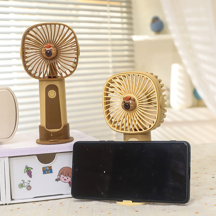 Ladies Compact Hand Fan with Spray Function and USB Charging Option Stornfield