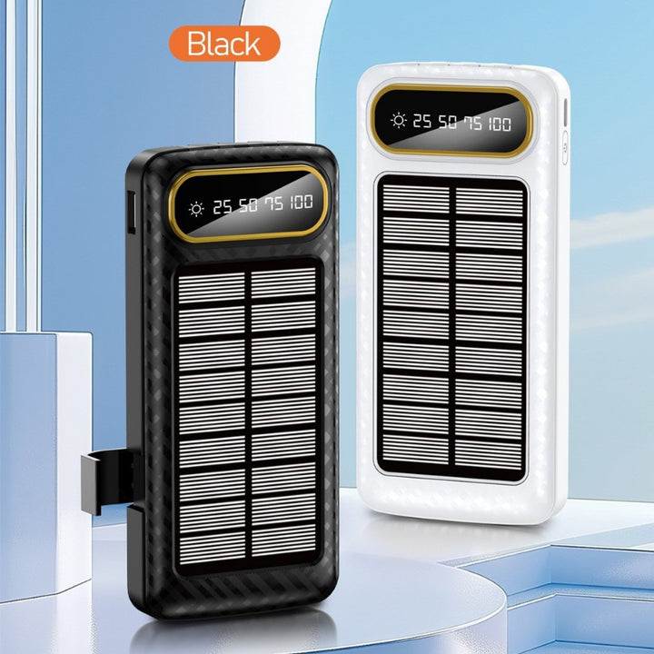 Portable Solar Power Bank with Integrated Charging Technology and Digital Display Stornfield