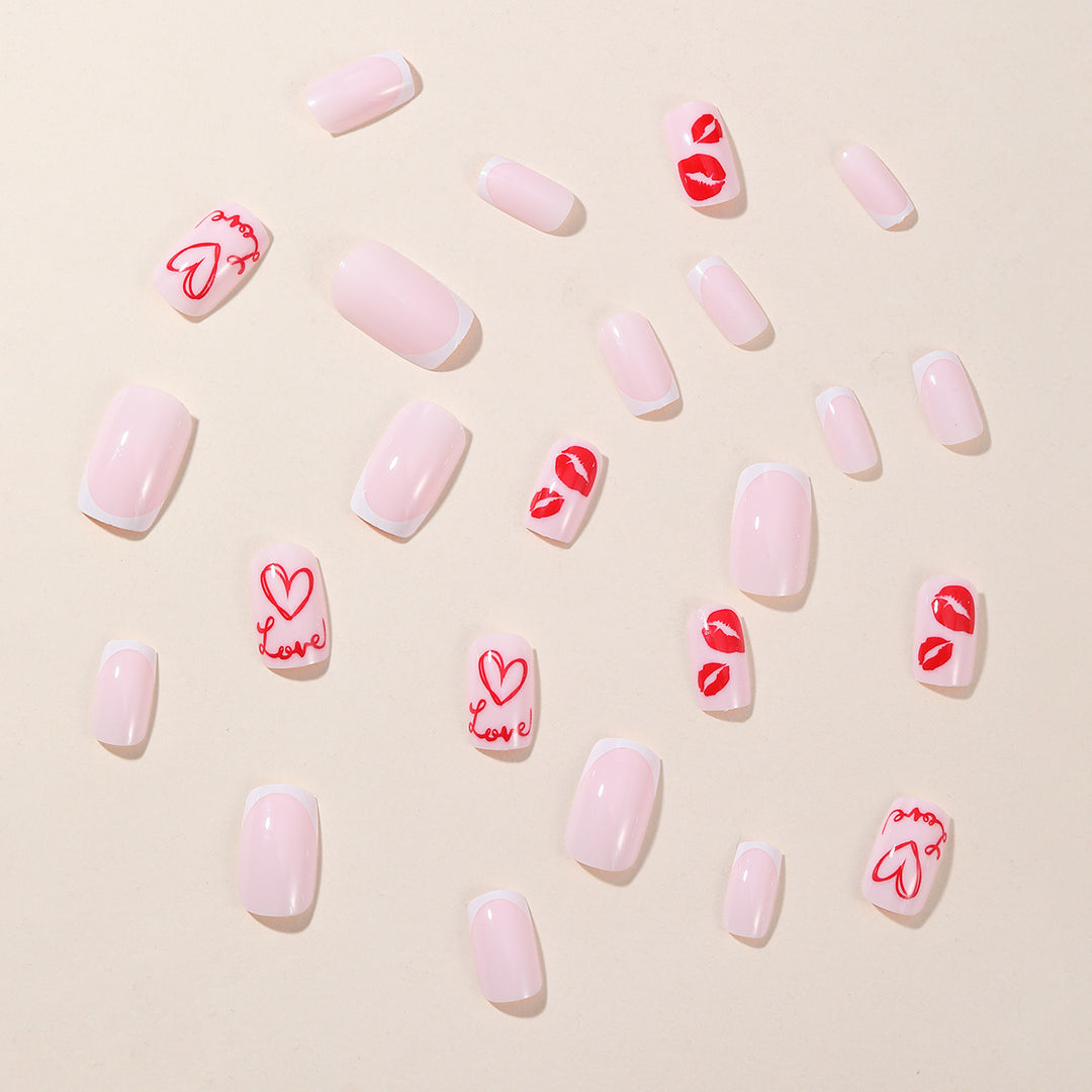 Romantic Love-Themed Nail Art Extensions Stornfield