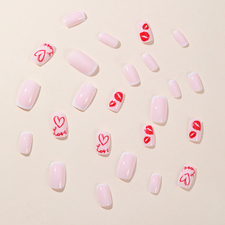 Romantic Love-Themed Nail Art Extensions Stornfield