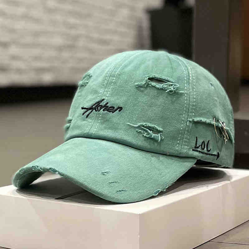 Unisex Distressed Denim Adjustable Cap Stornfield