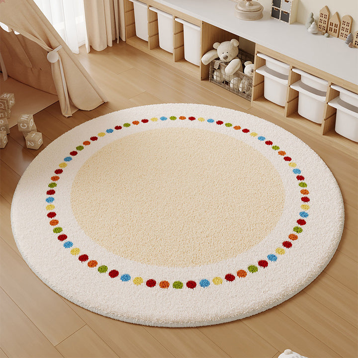 Playful Round Area Rug