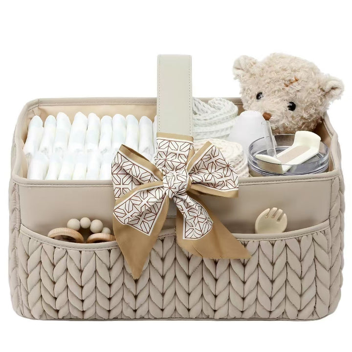 Quilted tote bag with practical compartments Stornfield