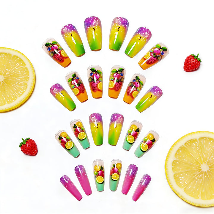 Creative nail art with fruity 3D design Stornfield