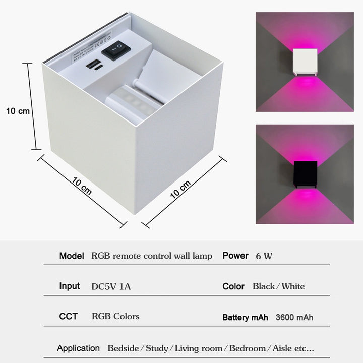 RGB Color Changing Wall Light
