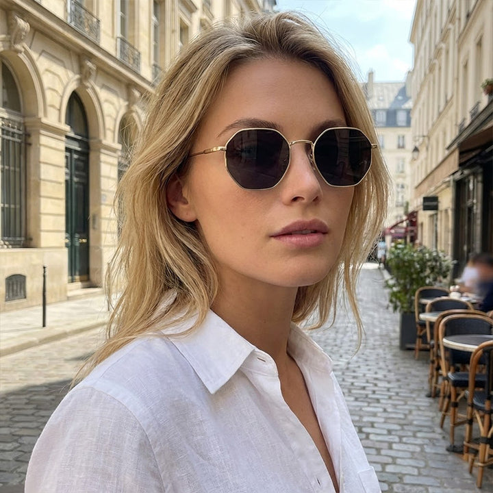 Women’s geometric sunglasses with high-quality UV protection lenses Stornfield