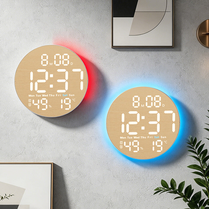 Innovative wooden digital alarm clock Stornfield