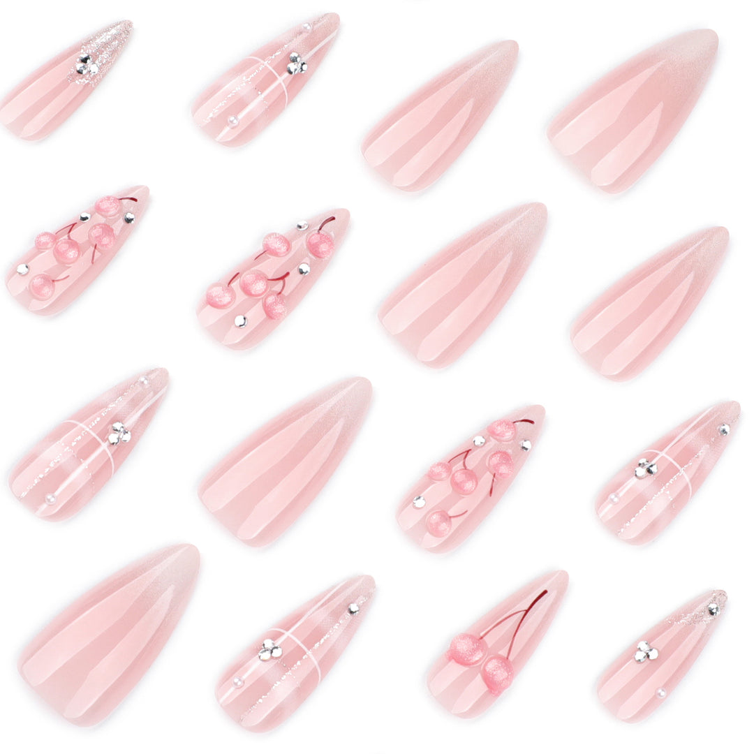 Designer Artificial Nails with sparkling embellishments Stornfield