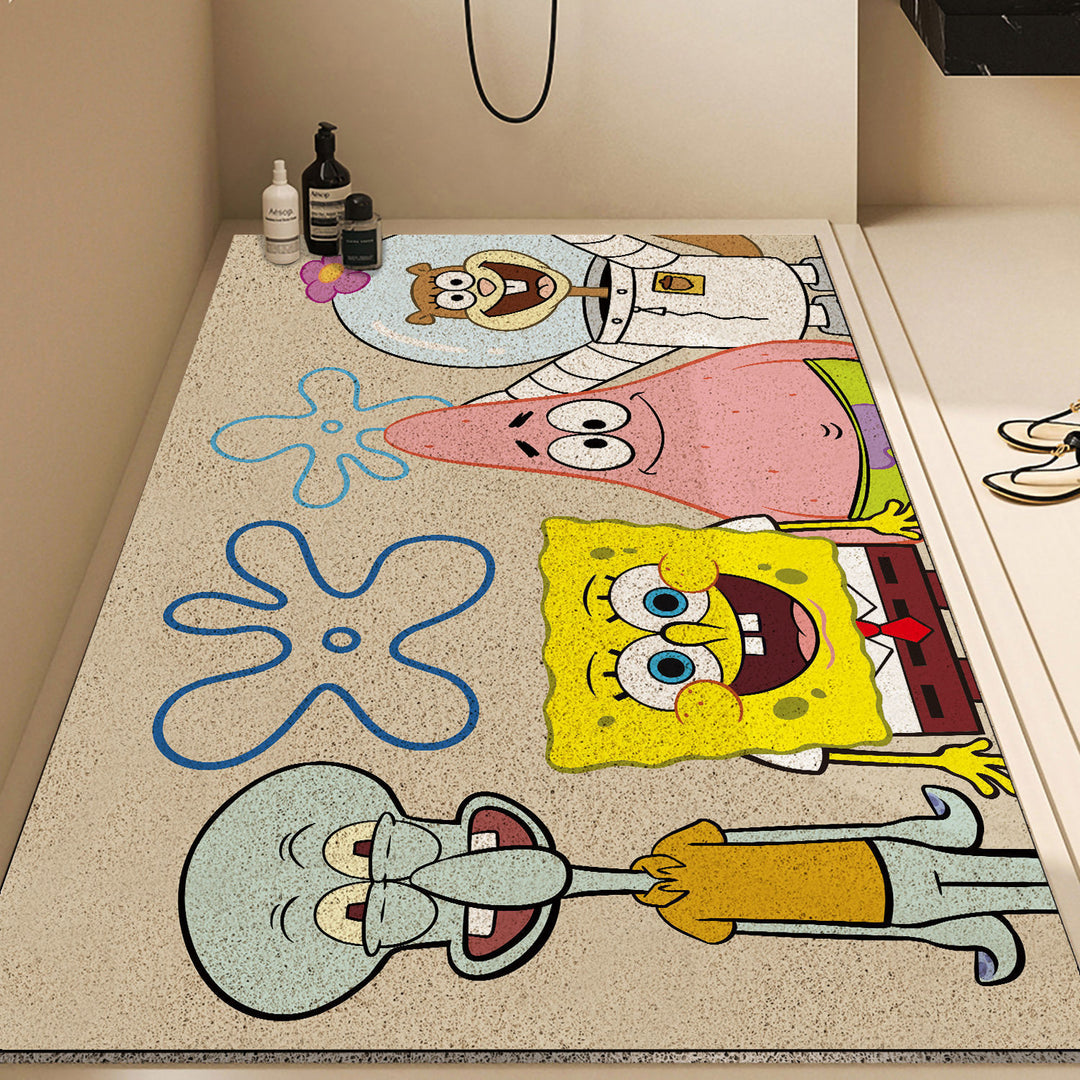 Cartoon-Themed Non-Slip Bath Mat
