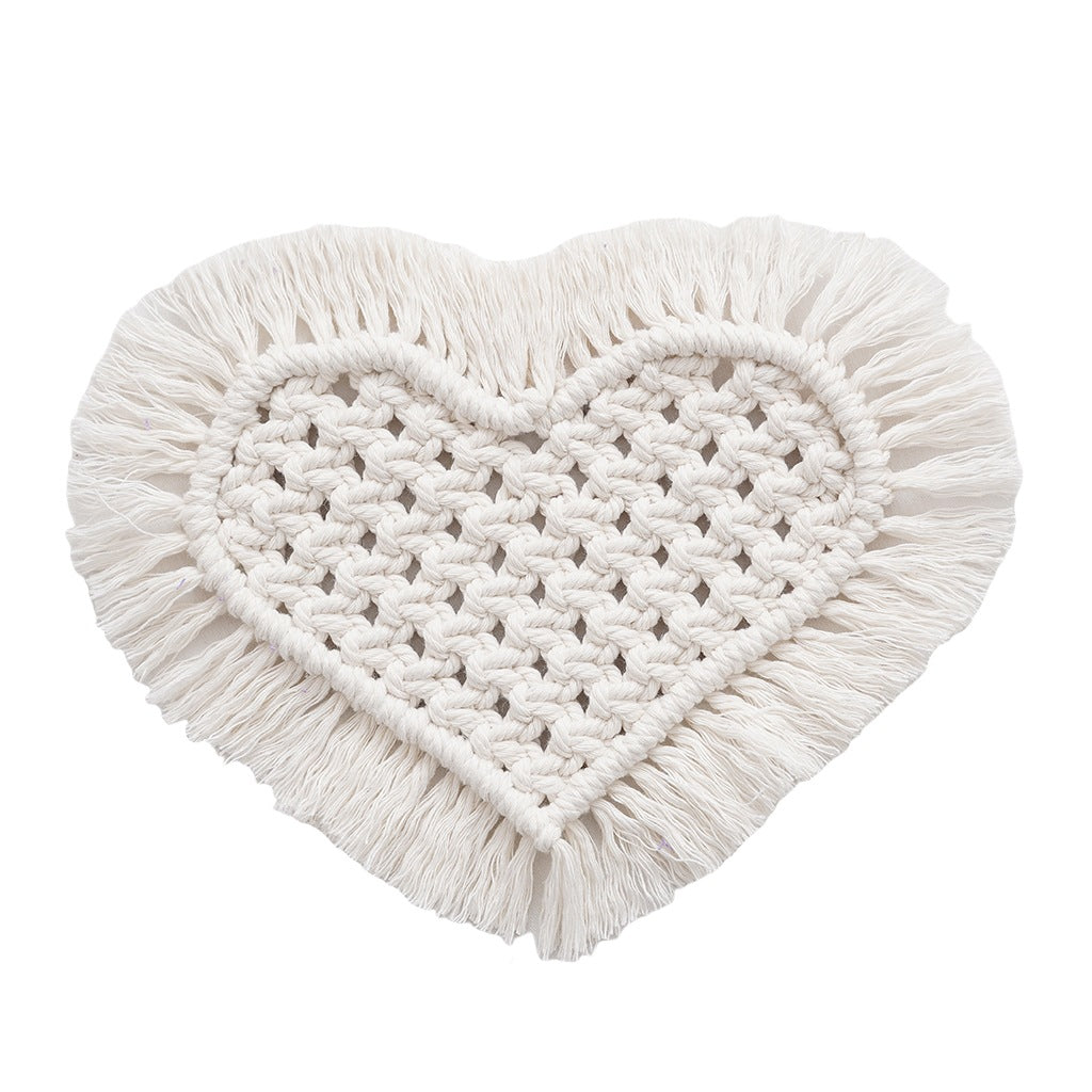 Decorative Macrame Heart Wall Hanging Stornfield