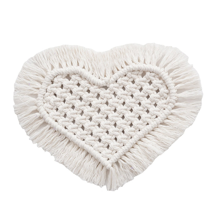 Decorative Macrame Heart Wall Hanging Stornfield