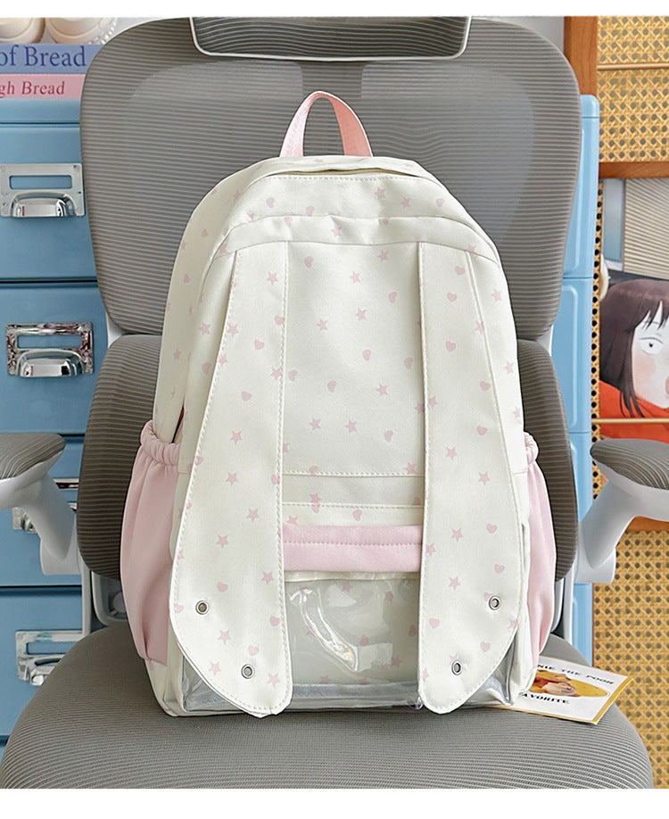 Comfortable Star-Printed School Backpack Stornfield