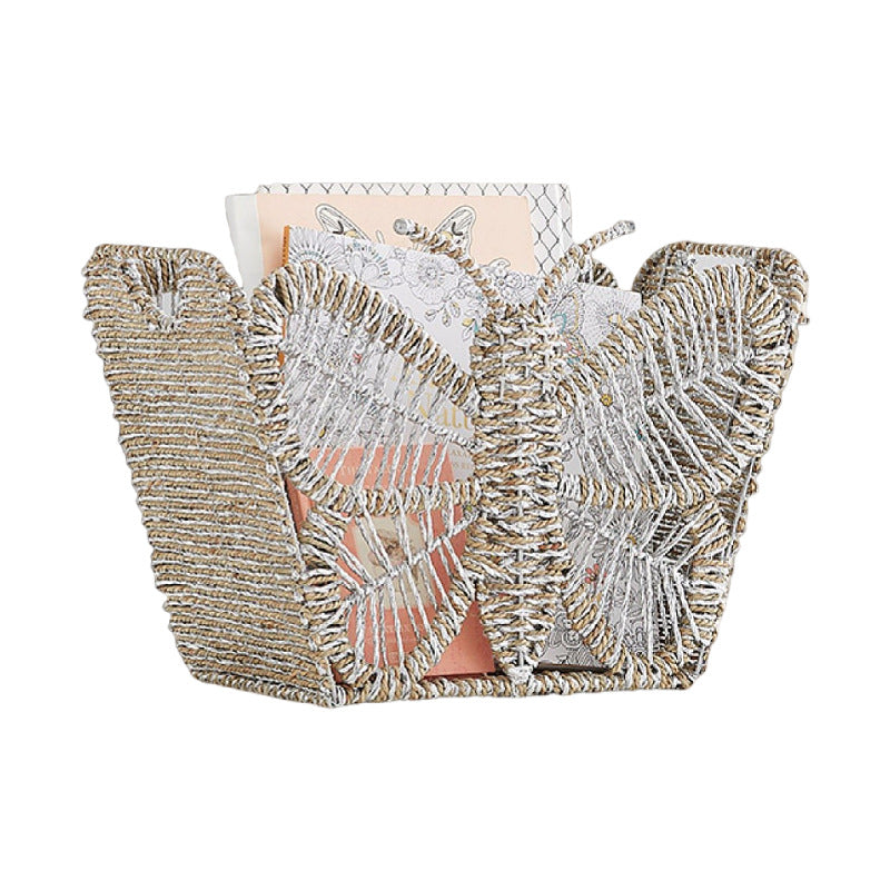 Decorative storage basket with butterfly design Stornfield