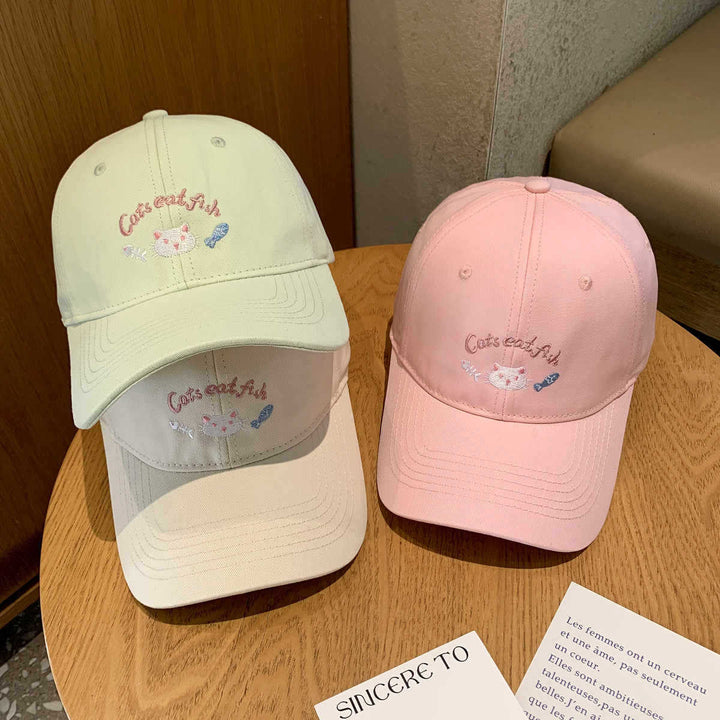 Women's Embroidered Cat-Themed Baseball Cap Stornfield