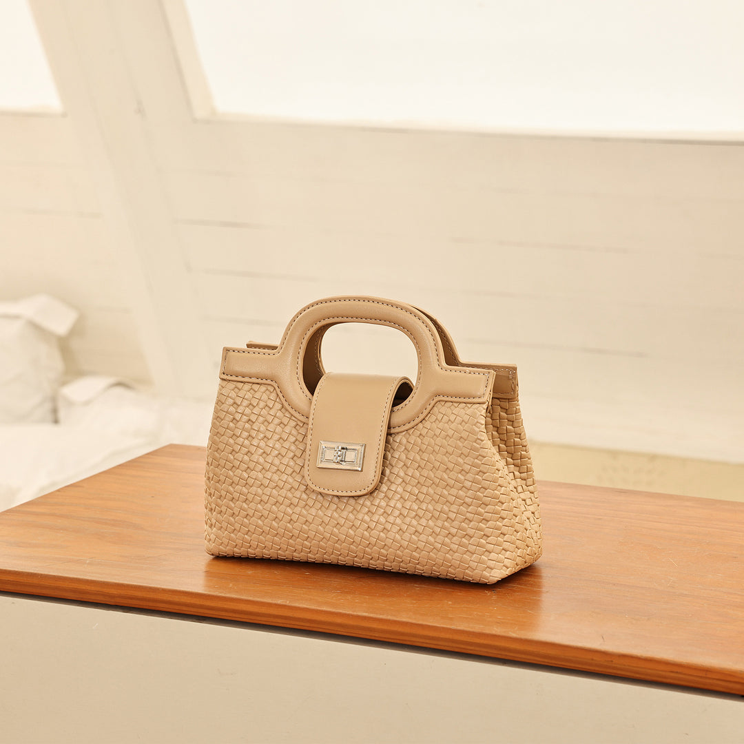 Woven Structured Handbag