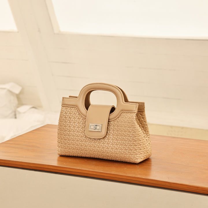 Woven Structured Handbag