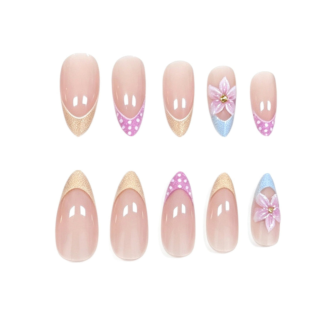 Artistic Floral Acrylic Nail Extensions Stornfield 1789915721