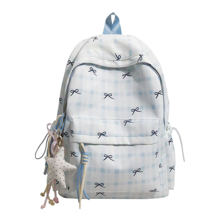 Backpack with Playful Checkered Pattern and Practical Compartments Stornfield